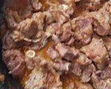 A picture of step 4 of Afghani mutton.