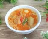 Foto langkah ke 5 dari resep Gulai Ayam Kampung Bumbu Praktis.
