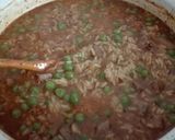 Zöldborsós, májas rizottó recept fázis 4 fotója