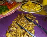 A picture of step 4 of Grilled Oyster Mushrooms Gyro-Style.