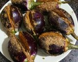 A picture of step 4 of Masala Eggplant In Mint Tomato Gravy.