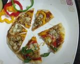 A picture of step 7 of Bell Pepper Pizza Thin Crust On Tava.