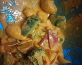 A picture of step 2 of Tandoori mushroom.