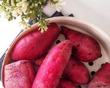 Foto langkah ke 1 dari resep Bubur Sumsum Candil Ubi Ungu.