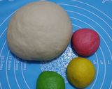Foto langkah ke 5 dari resep (Sourdough Discard) Rainbow Mantau.