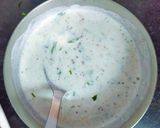 A picture of step 3 of Jeera Raita.