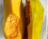 Hình bước làm 1 của món Canh bí đỏ nấu tôm khô + Ức gà sốt chua ngọt