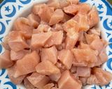 A picture of step 2 of Chicken Karahi 🧡.