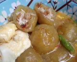 Foto langkah ke 10 dari resep Bakso Aci Isi Ayam Suwir Kuah Kuning.