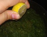 A picture of step 5 of Green Pav Bhaji.