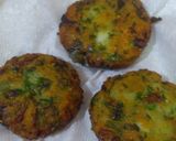 A picture of step 6 of Poha Spinach tikki.