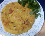 Foto del paso 4 de la receta: Tortilla de patatas, calabacín y rulo de cabra