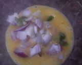 A picture of step 3 of Desi omelette.