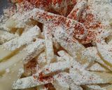 A picture of step 2 of French fries Pakora.