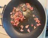 A picture of step 1 of Cajun-style Fried Cabbage.