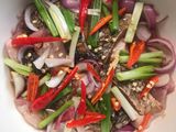 Mắm cá lóc chưng thịt ba chỉ