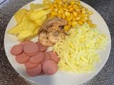 Pizza Dứa xúc xích