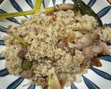 Foto langkah ke 4 dari resep Nasi Goreng Putihan dengan Ayam Bumbu Serai Daun Jeruk.