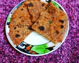 A picture of step 3 of Leftover Pav Bhaji Parantha.