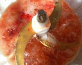 عکس مرحله 3 از دستور اسموتی پرتقال توت فرنگی 🍊🍓