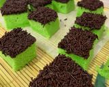 Foto langkah ke 3 dari resep Brownis pandan kukus.