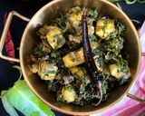 A picture of step 8 of Kolmi Shaak Paneer Bhaja (Water Spinach & Paneer Stir Fry - Bong style).