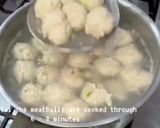 A picture of step 7 of Tsukune No Teriyaki - Chicken meatballs with teriyaki sauce.
