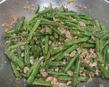 欖菜蝦米肉碎炒四季豆的食譜步驟7照片