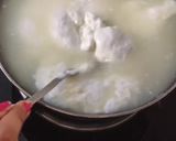 A picture of step 4 of Mozzarella cheese.