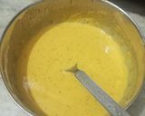 A picture of step 2 of Besan Chilla.
