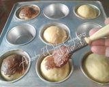Foto langkah ke 3 dari resep Roti isi Coklat Motif Jamur.