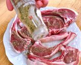 A picture of step 1 of Grilled Lamb Chops with Herbes de Provence.