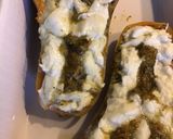 Une image de l'étape 6 de Courge butternut « scream » Halloween farci champignons pesto mozzarella et tomate.