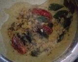A picture of step 25 of Idli sambar with coconut chutney.