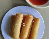 Gambar langkah 4 resipi Popia Crab Sticks.