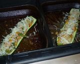 Töltött cukkini tonhallal, zöldségekkel recept fázis 6 fotója