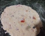 A picture of step 3 of Poha paratha.