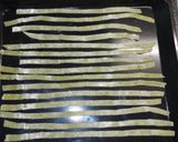 A picture of step 3 of Homemade Fettuccine Pasta, Pesto Dough.