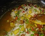 A picture of step 8 of Mix vegetable rice.