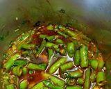 Une image de l'étape 5 de Des fèves vert en sauce.