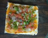 A picture of step 2 of Open cheesy sandwich.