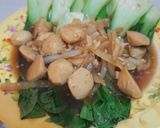 Foto langkah ke 7 dari resep Tumis Pokcoy Bakso Ayam.