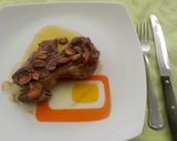 Foto del paso 12 de la receta Bistec de ternera plancha con ajos dorados