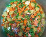 A picture of step 2 of Vegetable rice.