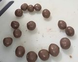 A picture of step 2 of Milkmaid chocolate shorts.