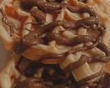 A picture of step 6 of 10 mins breakfast Lotus waffles for sunny days.