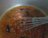 A picture of step 9 of Idli sambar with coconut chutney.