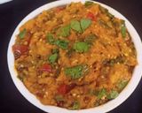 A picture of step 4 of Baingan ka Bharta.