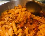 A picture of step 6 of Spicy Red Sauce Pasta 🍝.