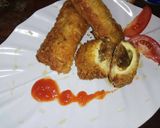 Foto langkah ke 10 dari resep 11. Sandwich godaju (goreng daging keju).